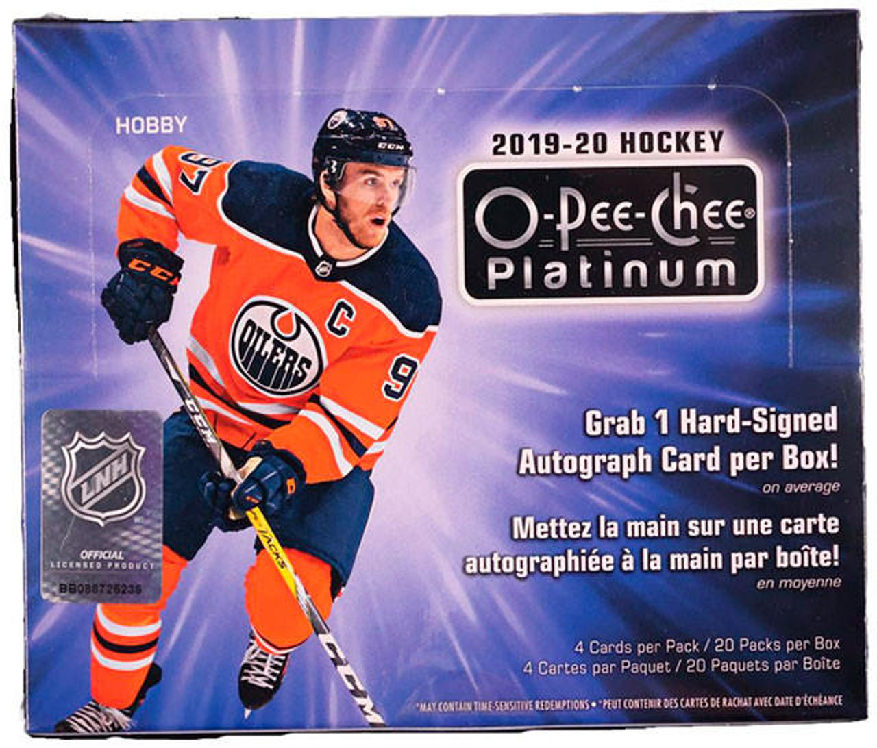 2021-22 O-Pee-Chee Platinum Hockey Trading Cards Blaster Box, Multicolor