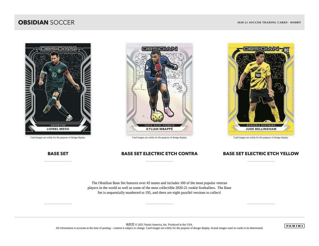 2020-21 PANINI obsidian soccer 1BOX7枚セット 2020-21 Panini Obsidian Soccer Hobby Box | Steel City