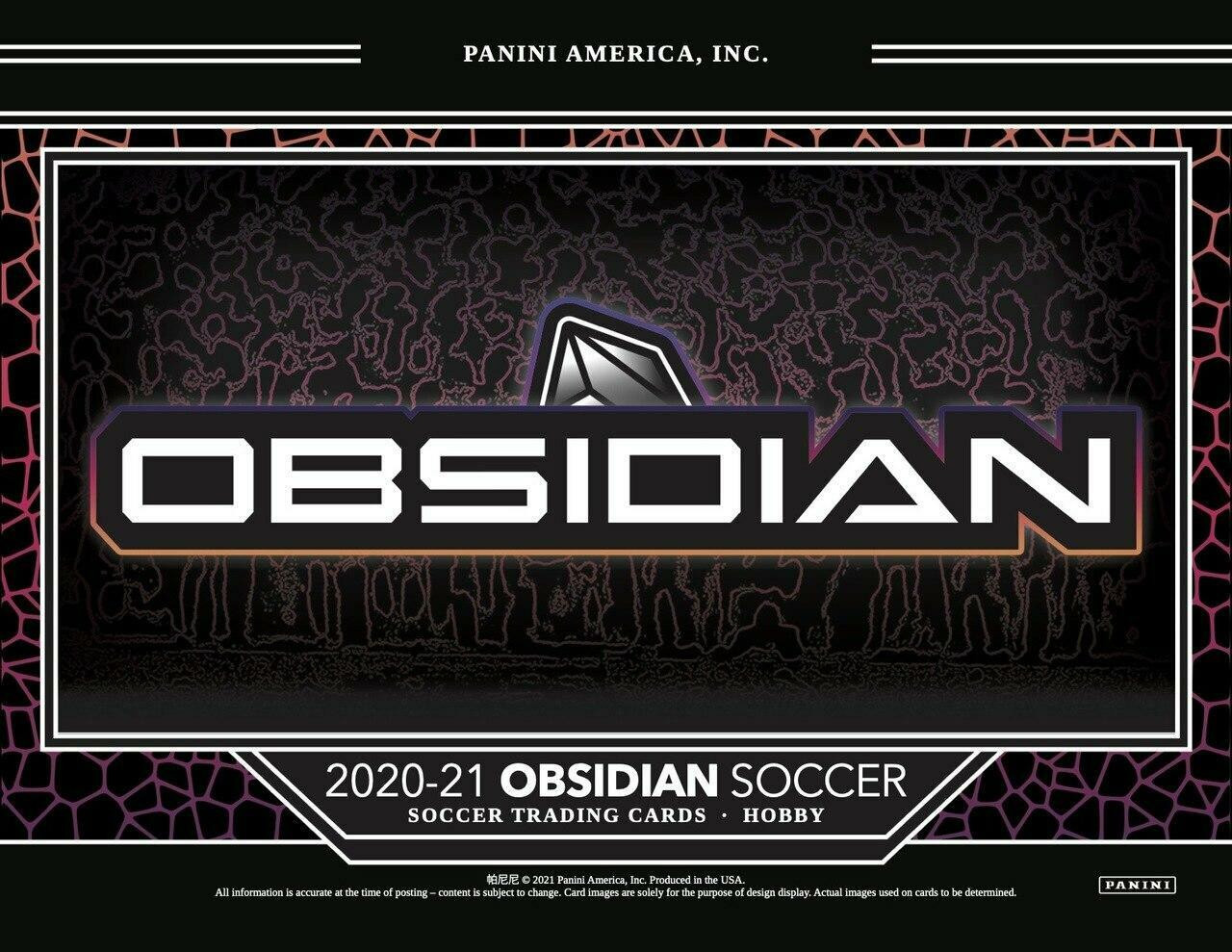 2020/21 Panini Obsidian Soccer Hobby 12 Box Case