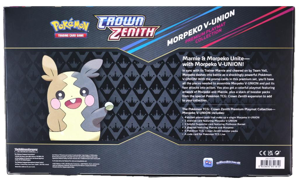 Pokemon Crown Zenith Morpeko V-Union Playmat Premium Box