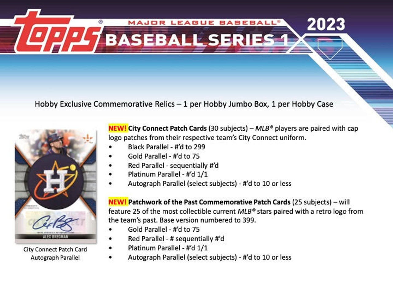 2023 Topps Series 1 Baseball Hobby Box