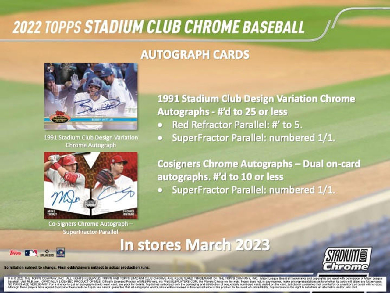 2022 Topps Stadium Club Chrome Baseball Hobby 16 Box Case