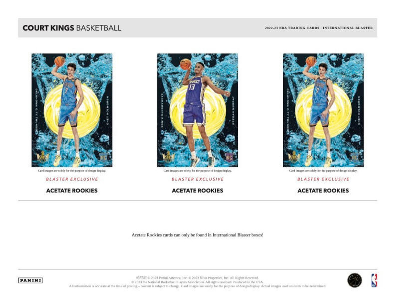 2022/23 Panini Court Kings Basketball Blaster Box