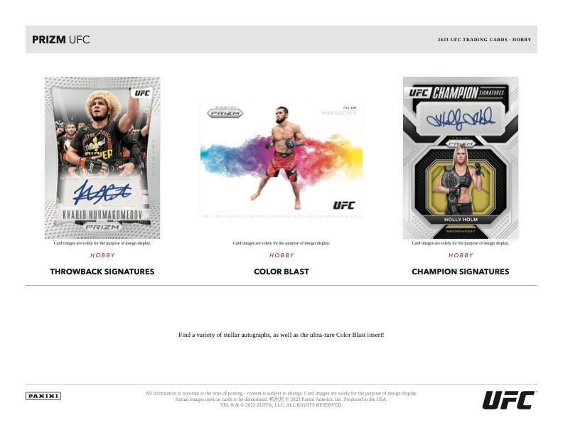 専用UFC 2023  PANINI PRIZM HOBBY　box　新品未開 2023 PANINI PRIZM UFC HOBBY【製品情報】 | Trading Card Journal