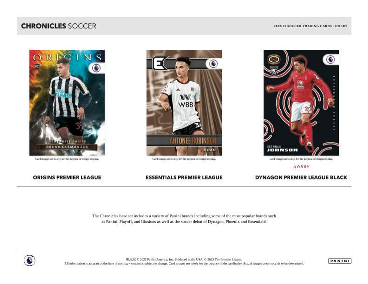 2022/23 Panini Chronicles Soccer Hobby 12 Box Case