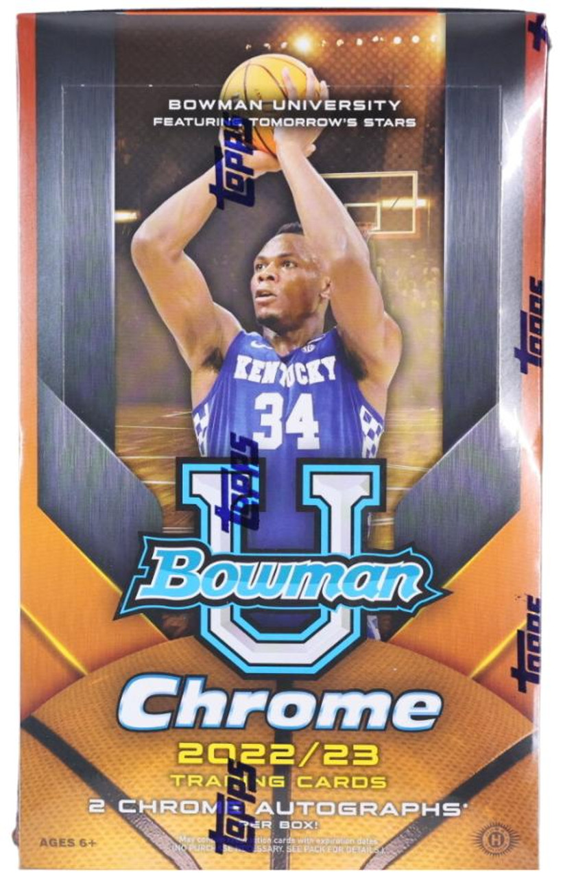 2022-23 Bowman University Chrome #58 Anthony Black Arkansas Basketball