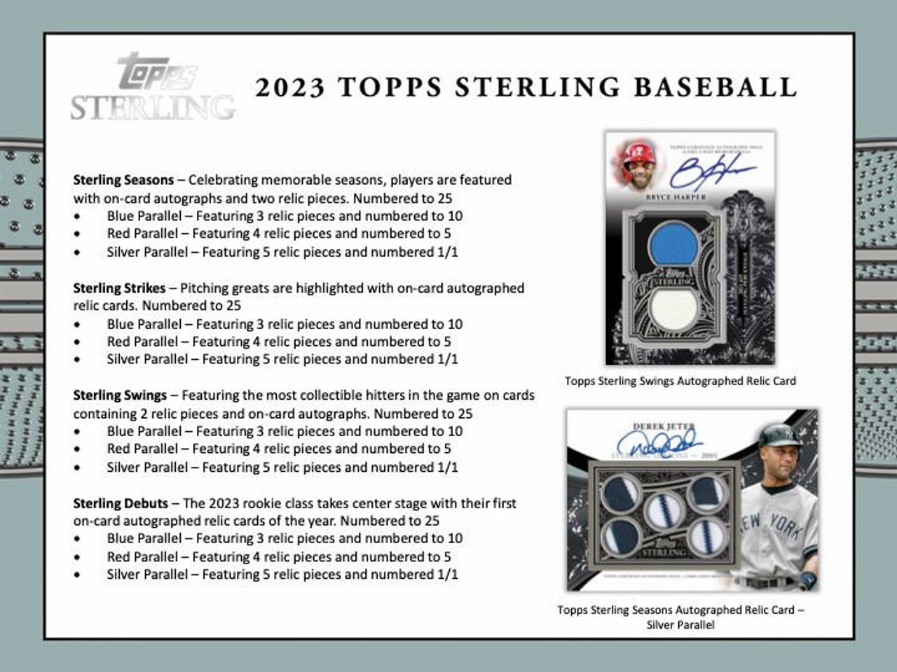 Buster Posey 2023 Topps Sterling Sterling Seasons Autograph Relics