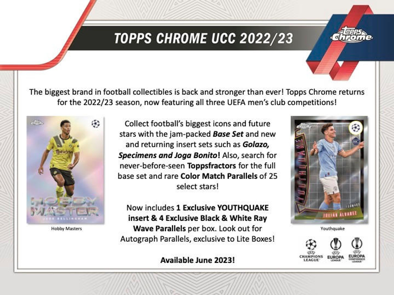 2022/23 Topps UEFA Club Competitions Chrome Soccer LITE Box