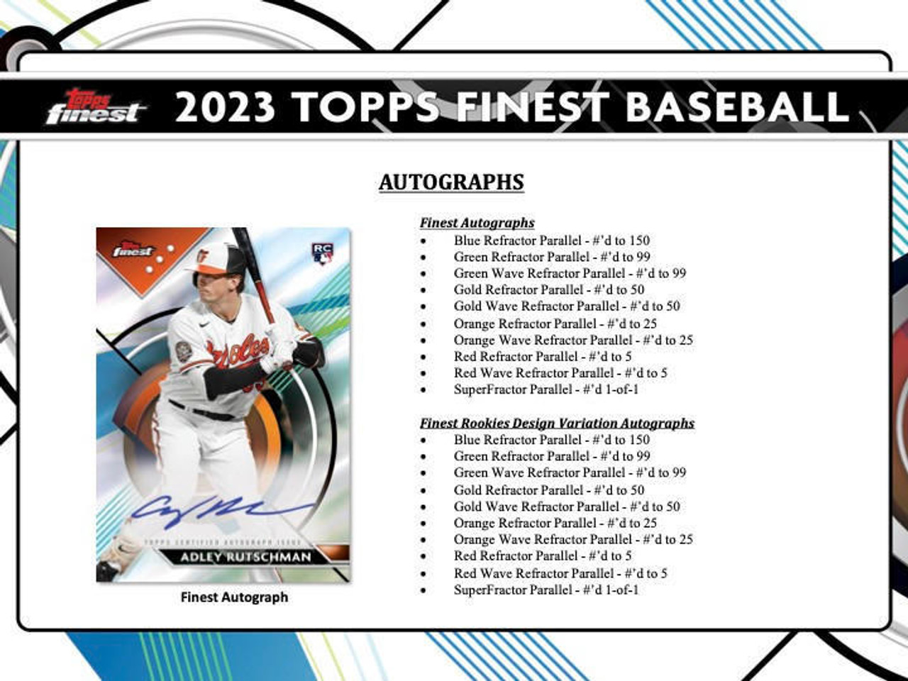 Tom Glavine 2015 Topps Finest Gold Refractor Autograph On Card