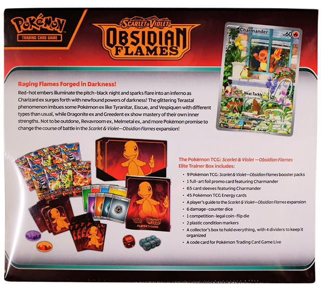 Pokemon Scarlet & Violet Obsidian Flames Elite Trainer Box