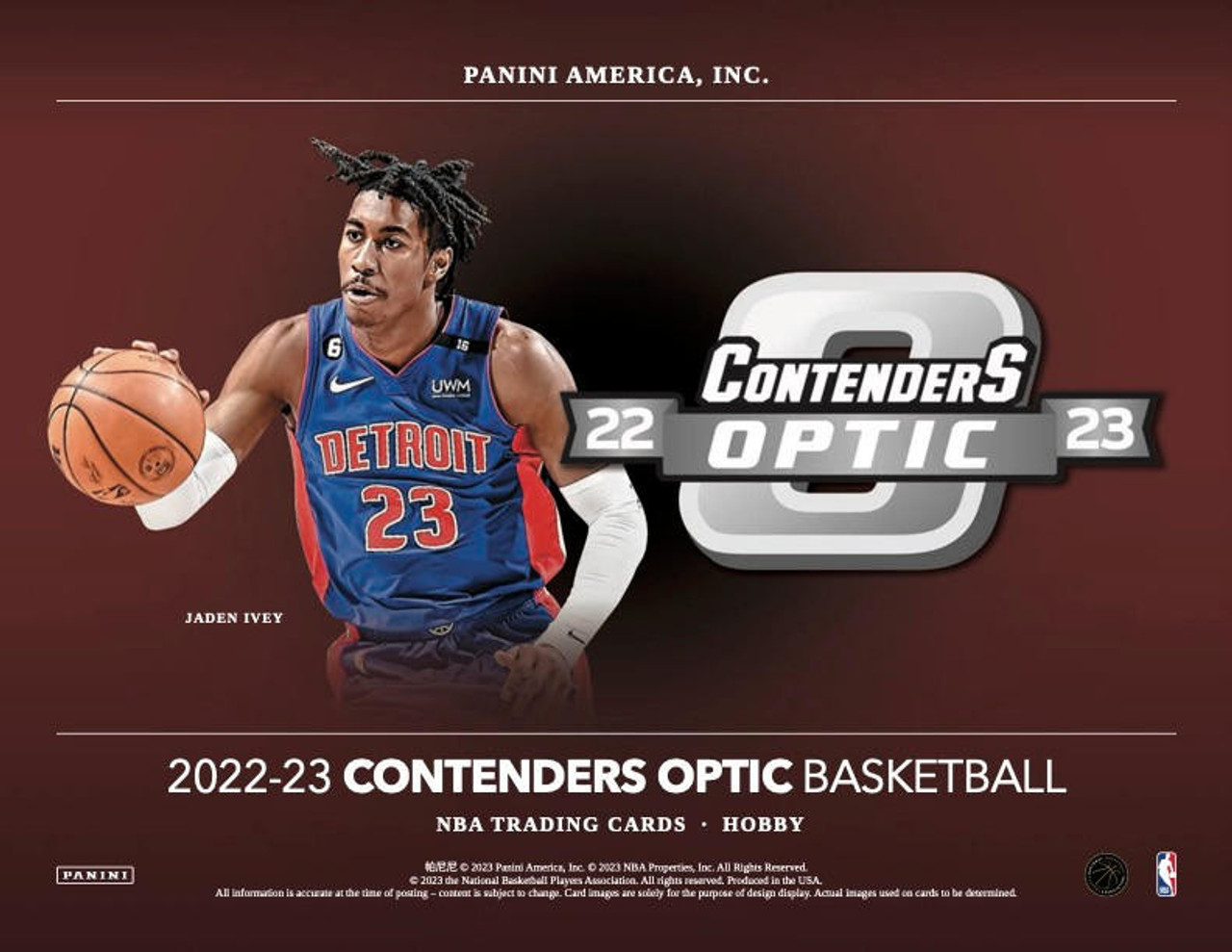 2022/23 Panini Contenders Optic Basketball Hobby Box