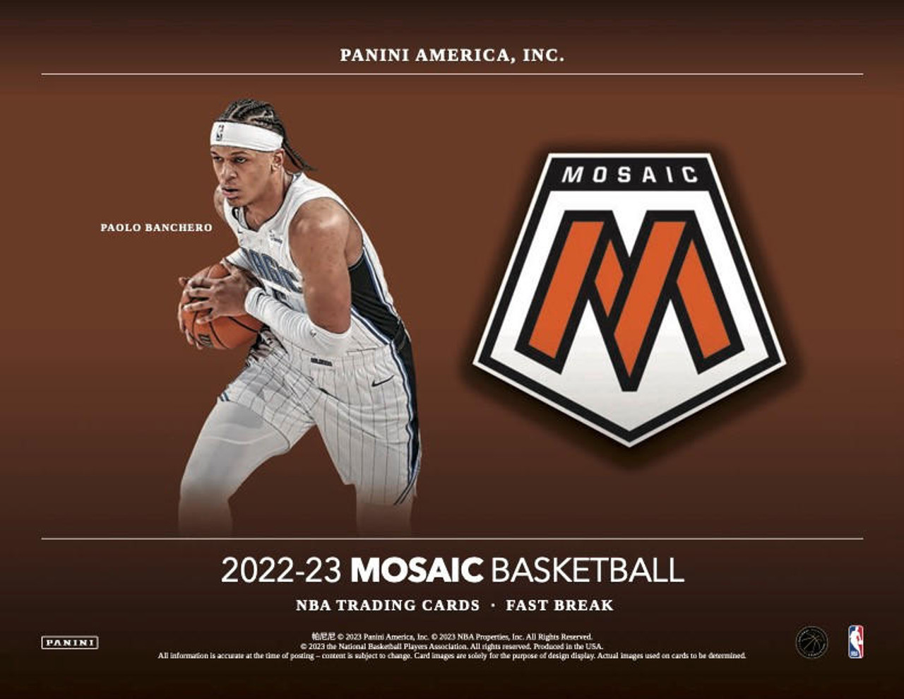 2022/23 Panini Mosaic Basketball Fast Break Box