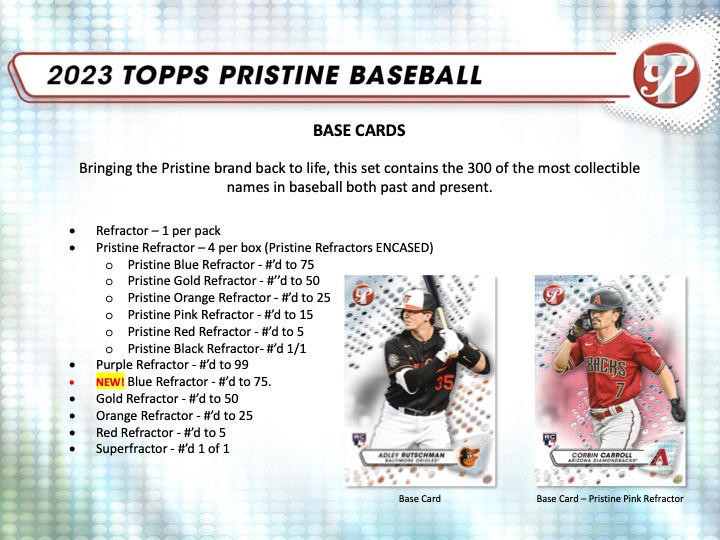 2023 Topps Pristine Baseball Hobby Pack