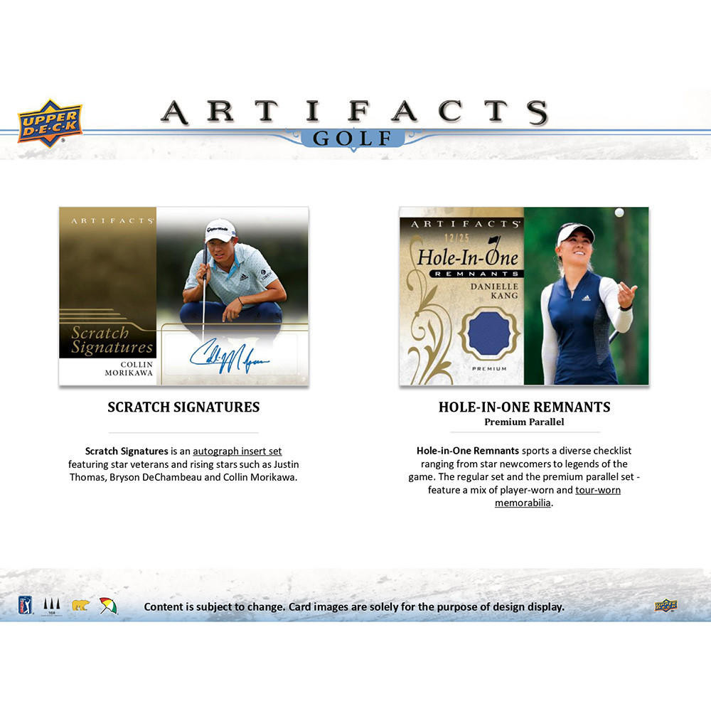 2021 Upper Deck Artifacts Golf Hobby 10 Box Case