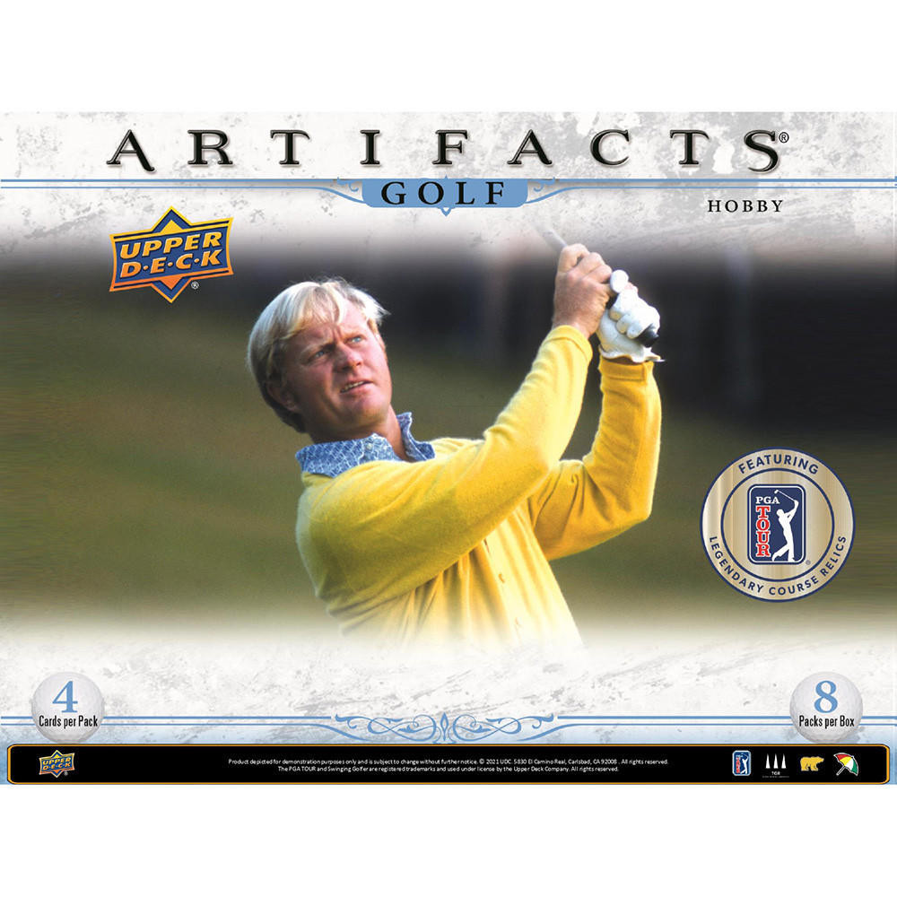 2021 Upper Deck Artifacts Golf Hobby 10 Box Case