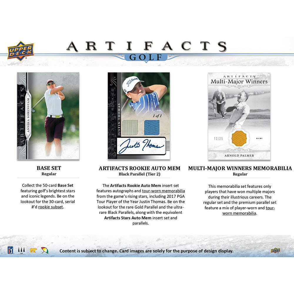 2021 Upper Deck Artifacts Golf Hobby 10 Box Case