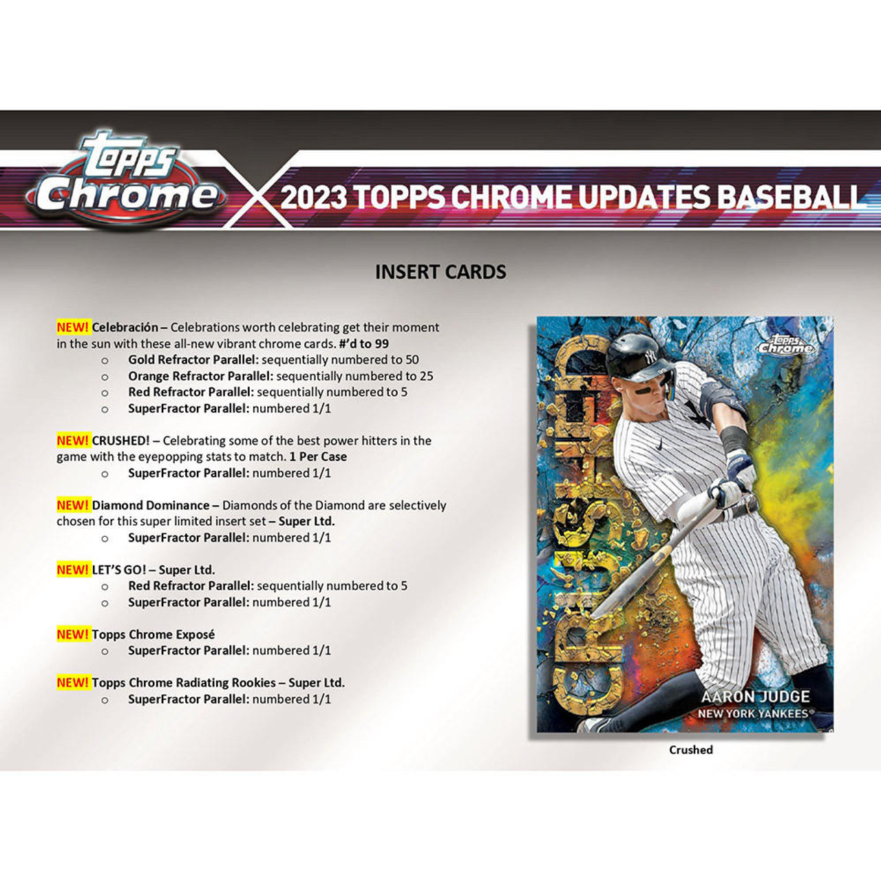 2023 Topps Chrome Update Series Breaker's Delight Hobby Box - Legends Fan  Shop