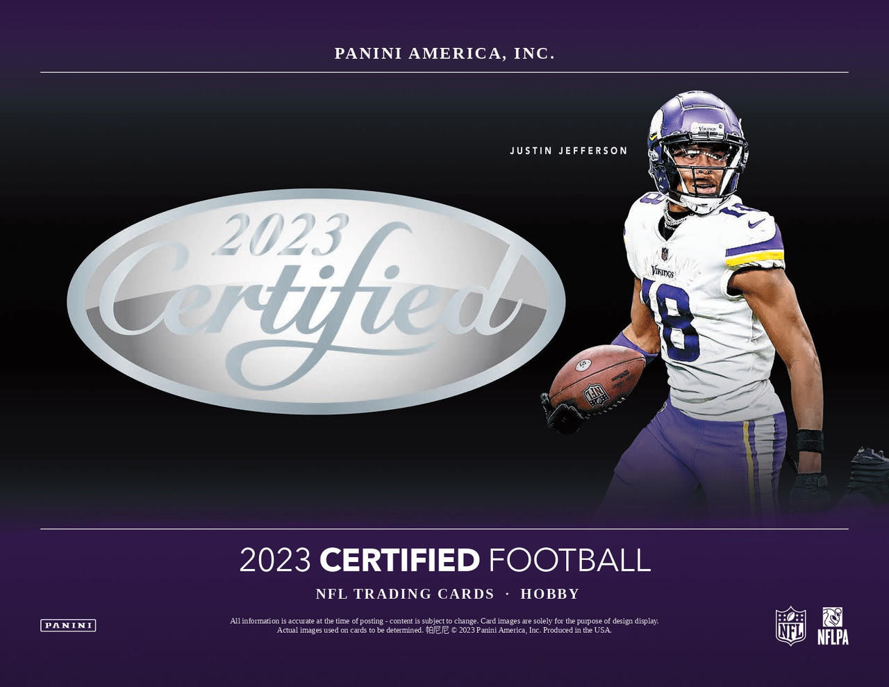 2023 Panini Certified Football Hobby 16 Box Case