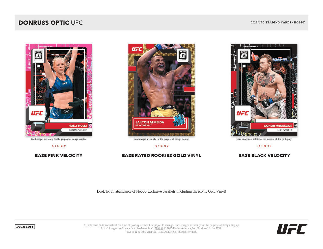 2023 Panini Donruss Optic UFC Hobby Pack