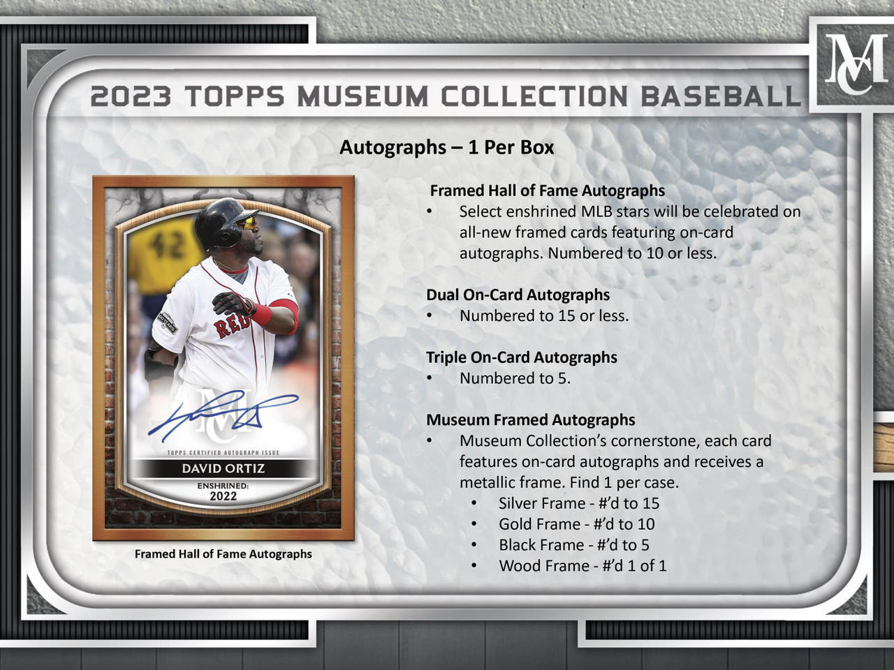 2023 Topps Museum Collection Baseball Hobby Box