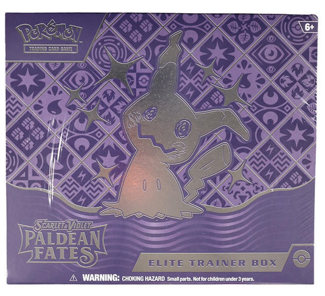 Pokemon Scarlet & Violet Paldean Fates Elite Trainer Box