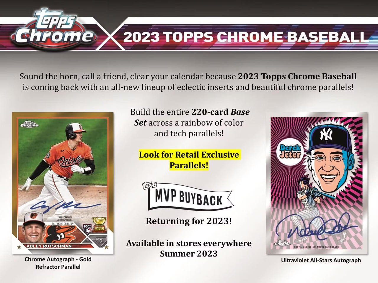 2023 Topps Chrome Baseball Blaster Box