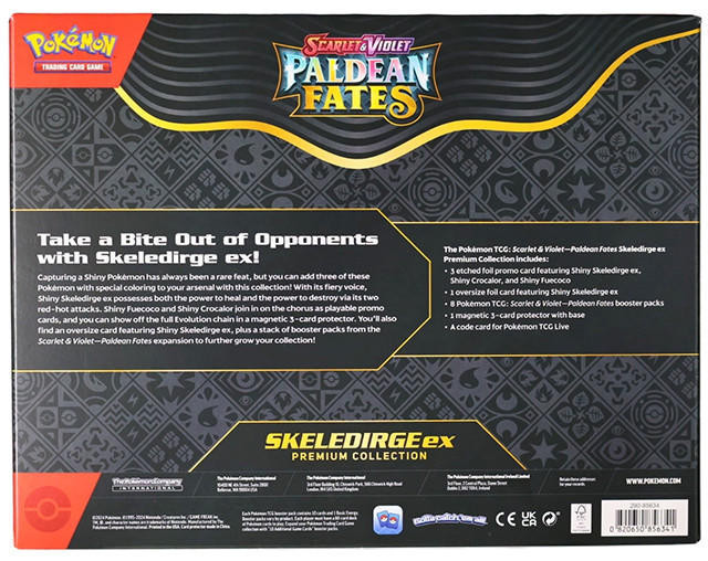 Pokemon Scarlet & Violet Paldean Fates EX Premium Collection Box