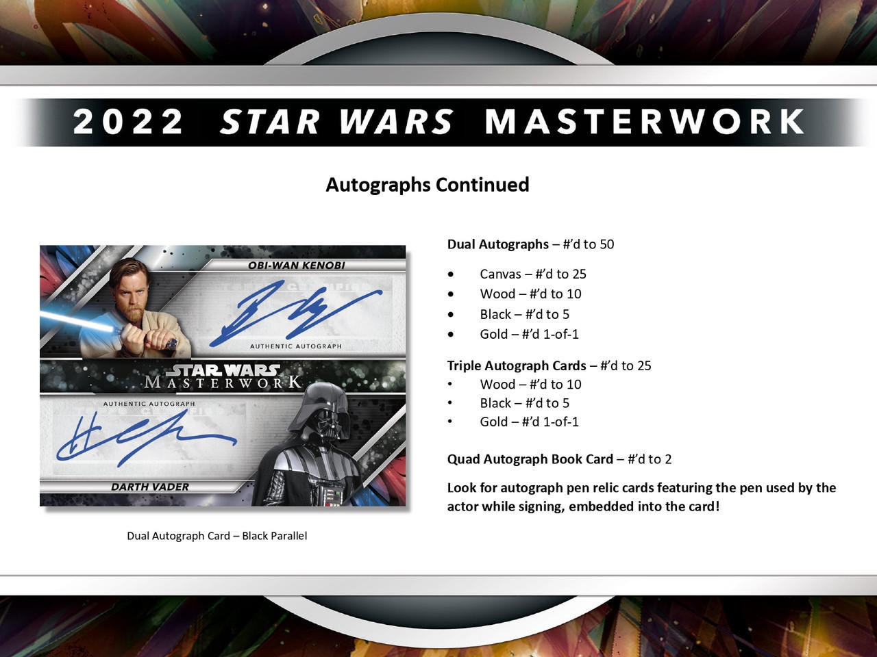 2022 Topps Star Wars Masterwork Hobby Pack