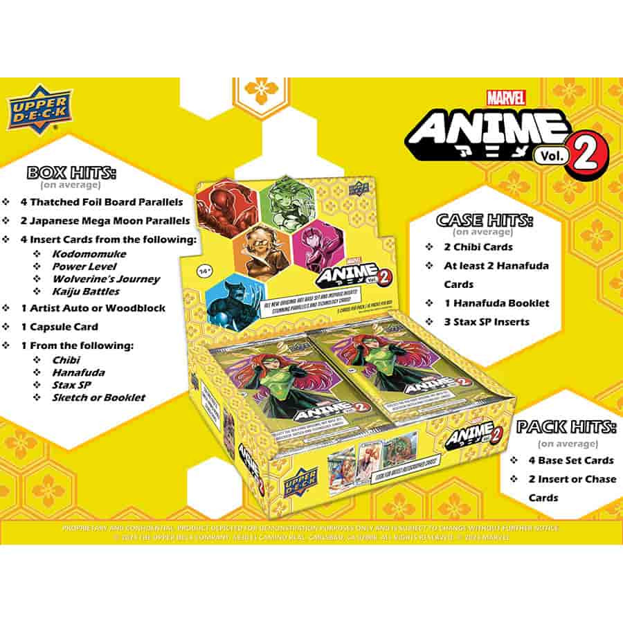 2023 Upper Deck Marvel Anime Volume 2 Hobby Box