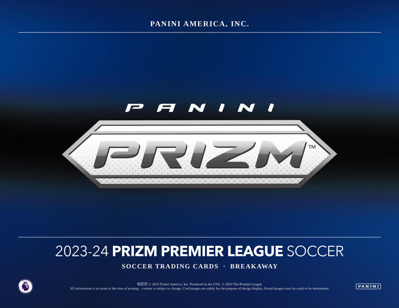 2023/24 Panini Prizm Premier League Soccer Breakaway 20 Box Case