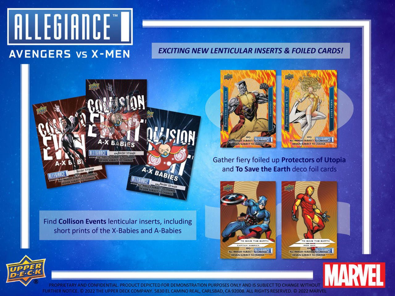 2023 Upper Deck Marvel's Allegiance: Avengers vs X-Men Hobby Box