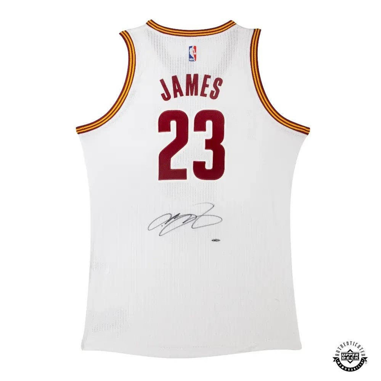 Cavaliers No23 LeBron James White King James The Finals Patch Stitched NBA Jersey