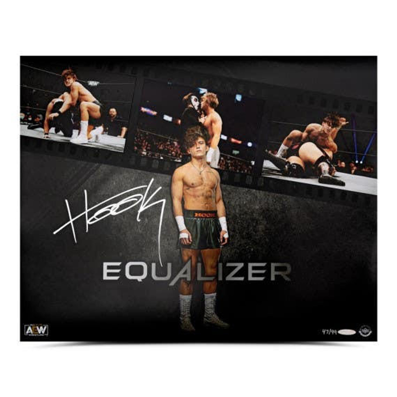 Hook Autographed Equalizer 20x16 - Midwest Cards