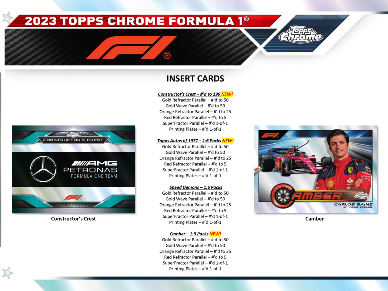 2023 Topps Chrome Formula 1 Racing Hobby Box