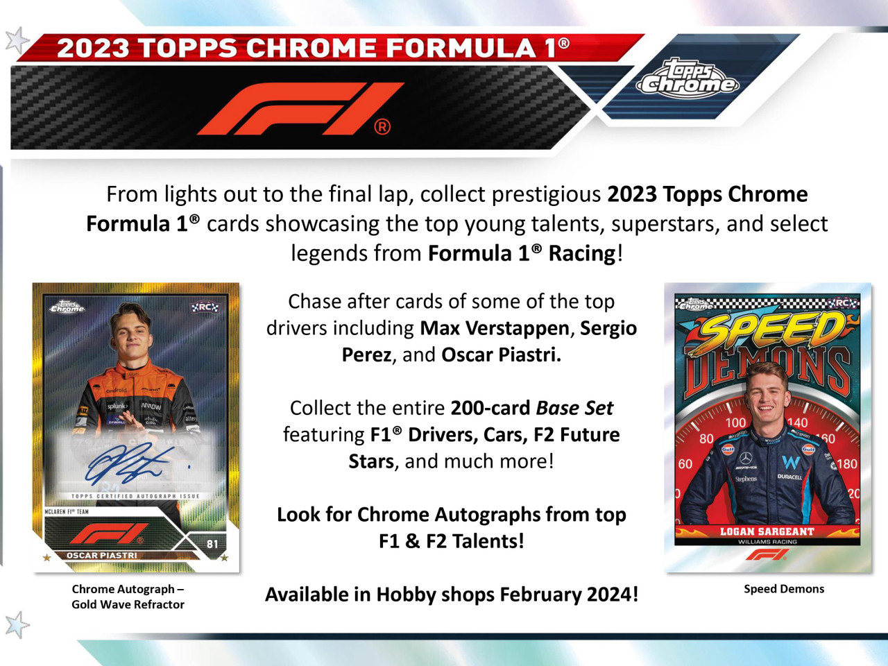 2023 Topps Chrome Formula 1 Racing Hobby Box