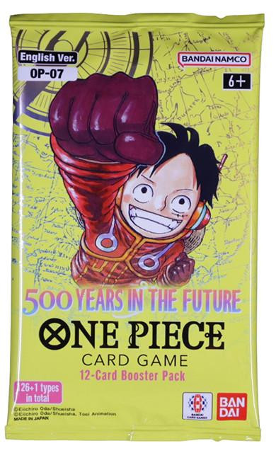 one piece 500 years booster box BANDAI NAMCO Entertainment Packs (500 In The Future: 4 Packs of OP-07) (Japanese) - Trading Cards - Age 7+ - Unisex 02 includes an array of rarities One Piece TCG - 500