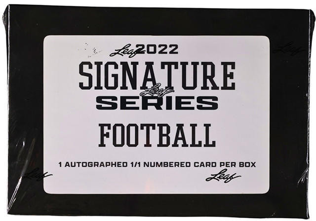 スポーツ選手 LEAF SIGNATURE SERIES 2022 Leaf Signature Series Football Hobby 10 Box Case