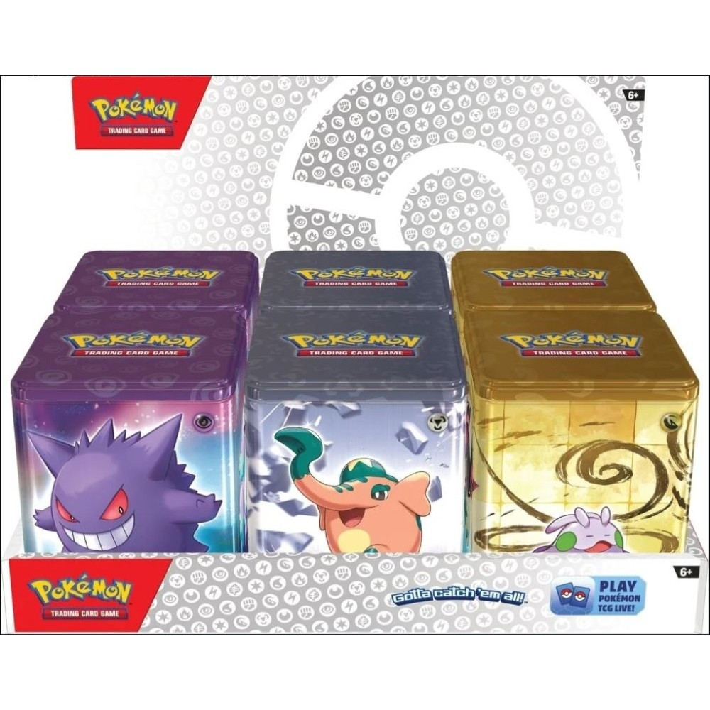 pokemon stacking tin booster packs Shield sets. Pokemon's NEW Stackable Tins Have