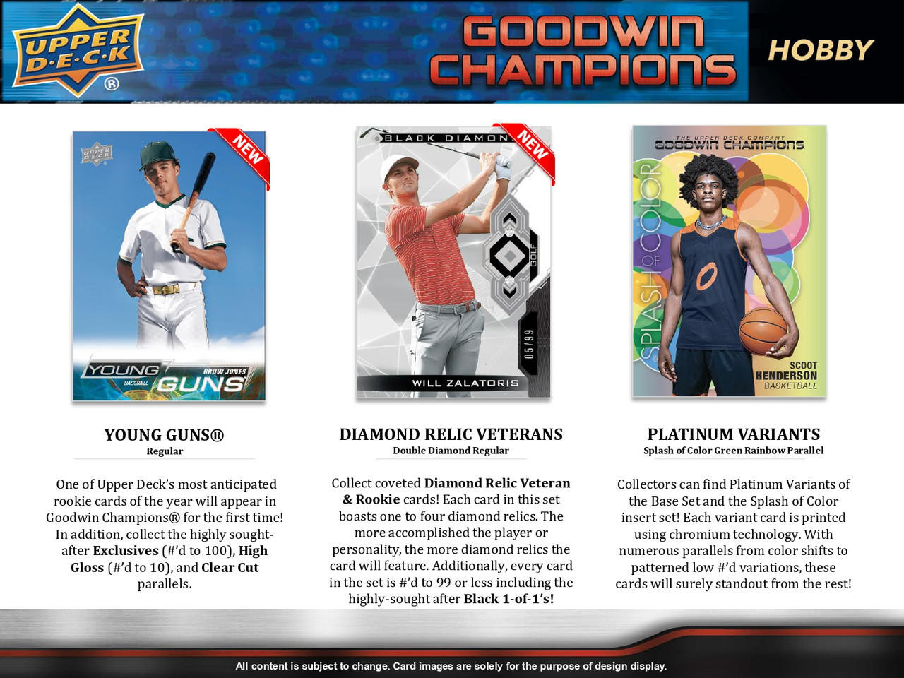 2023 Upper Deck Goodwin Champions Hobby Pack