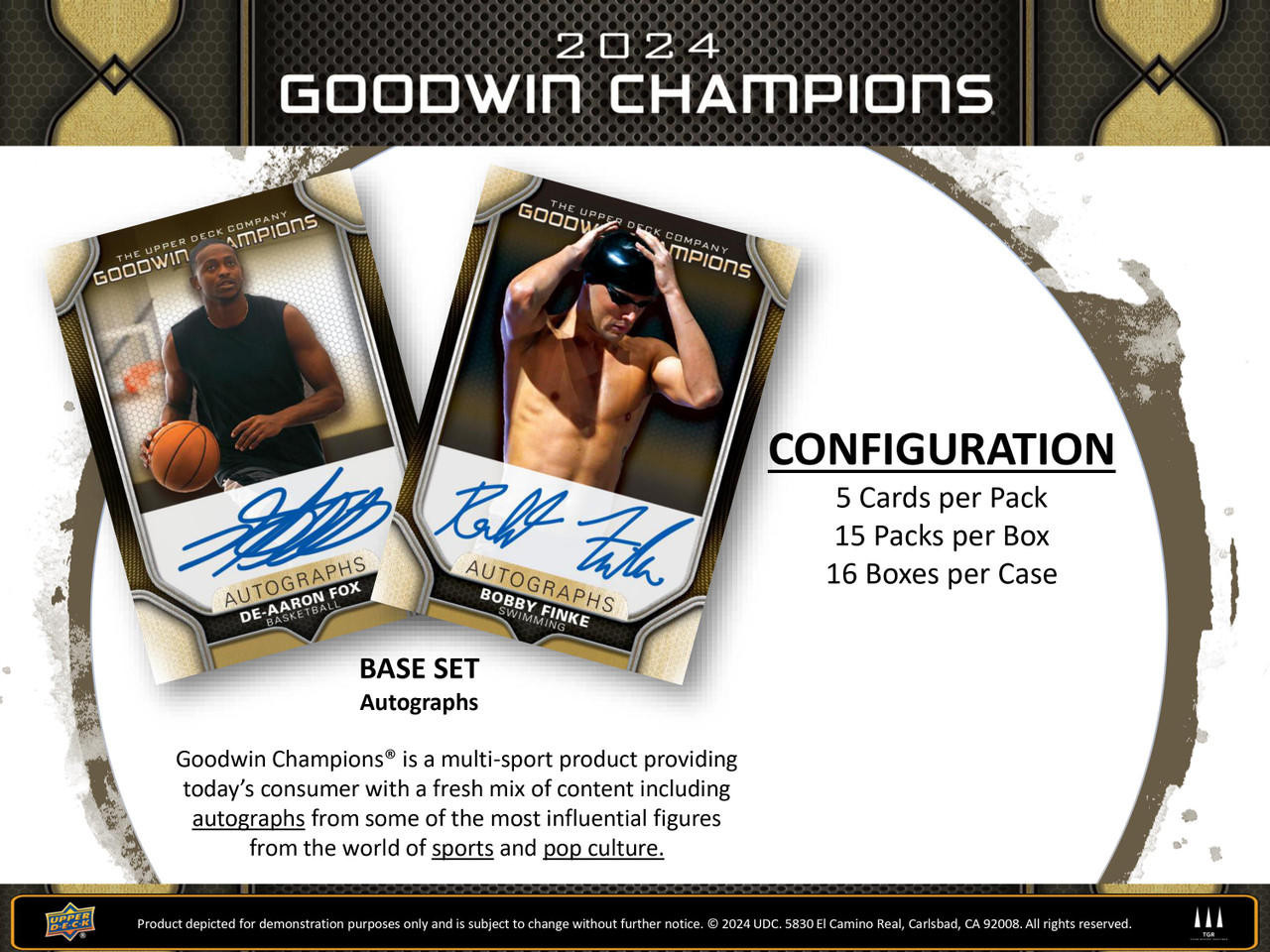 2024 Upper Deck Goodwin Champions Hobby 16 Box Case