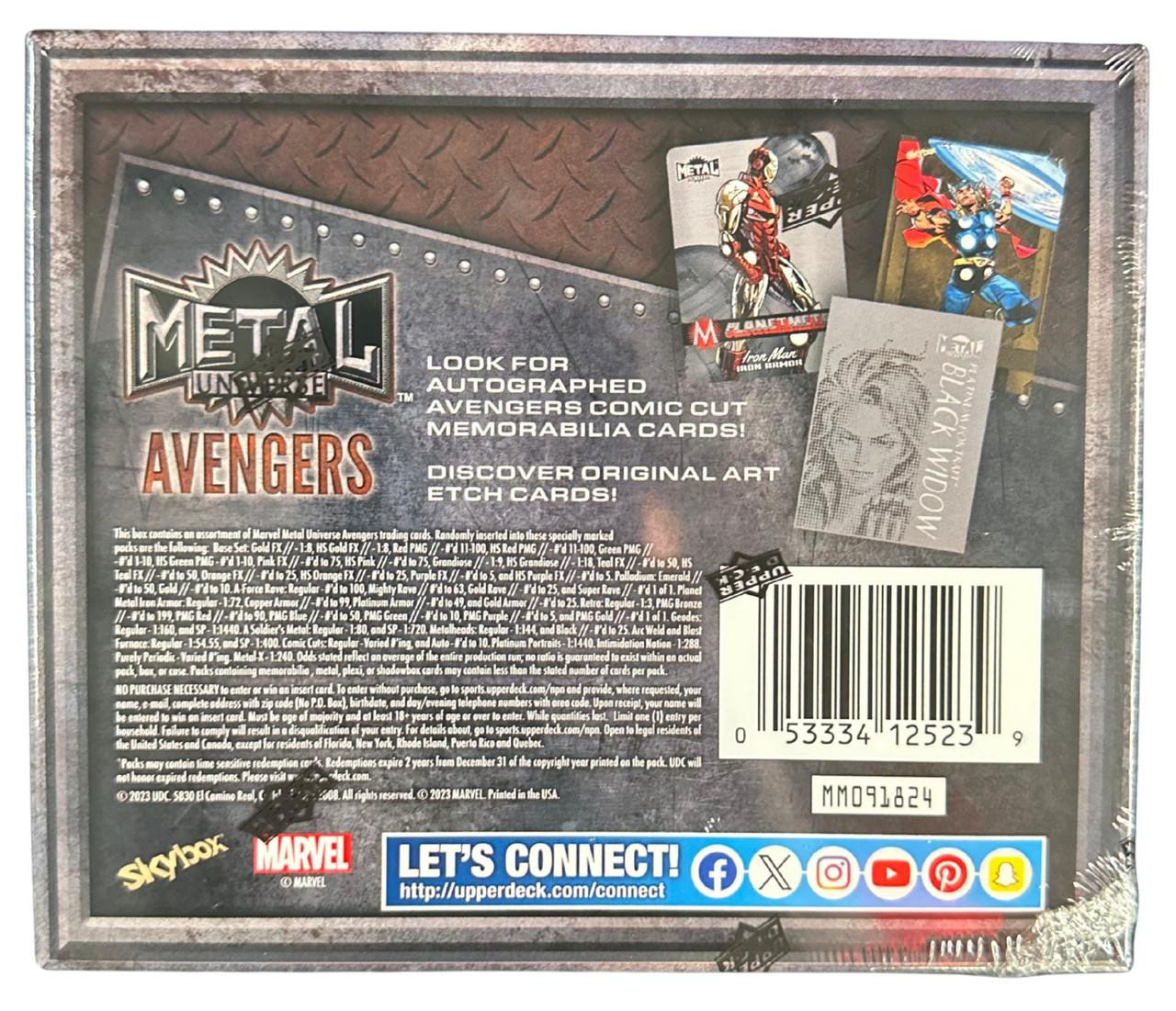 2024 Upper Deck Marvel Metal Universe Avengers Hobby Box