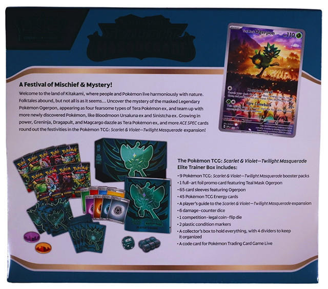 Pokemon Scarlet & Violet Twilight Masquerade Elite Trainer Box Pokemon Scarlet & Violet Twilight Masquerade Elite Trainer Box
