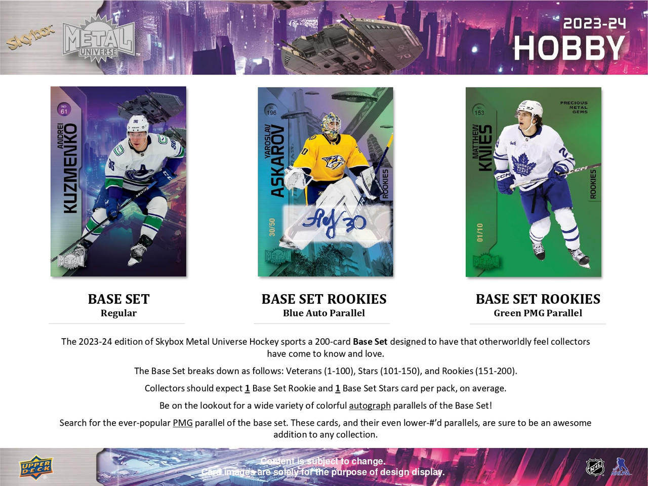 2023/24 Upper Deck Skybox Metal Universe Hockey Hobby Box