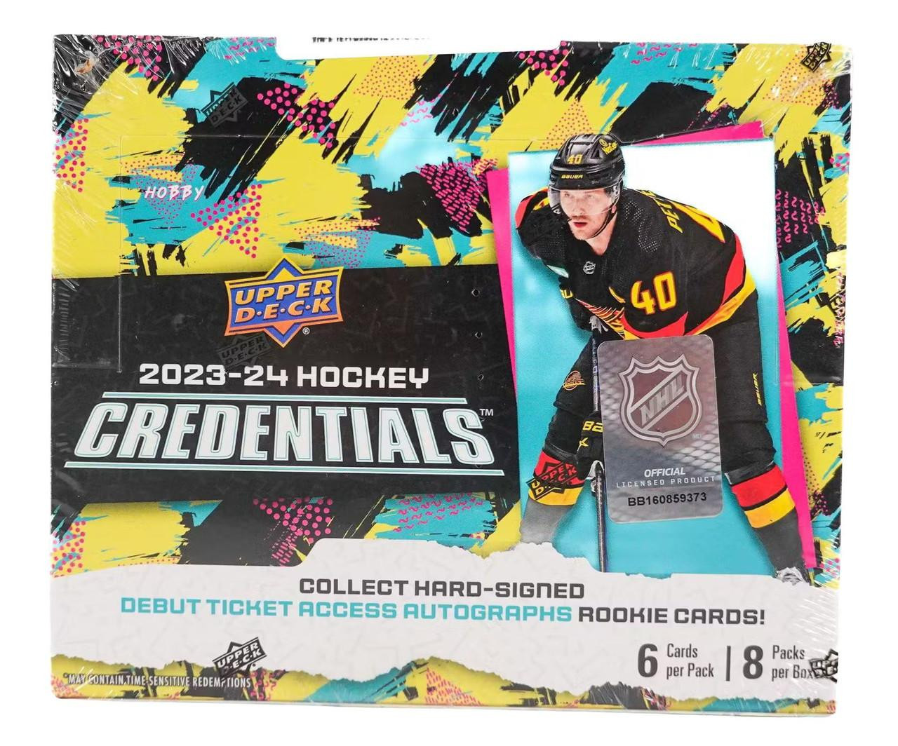 2023/24 Upper Deck Credentials Hockey Hobby Box