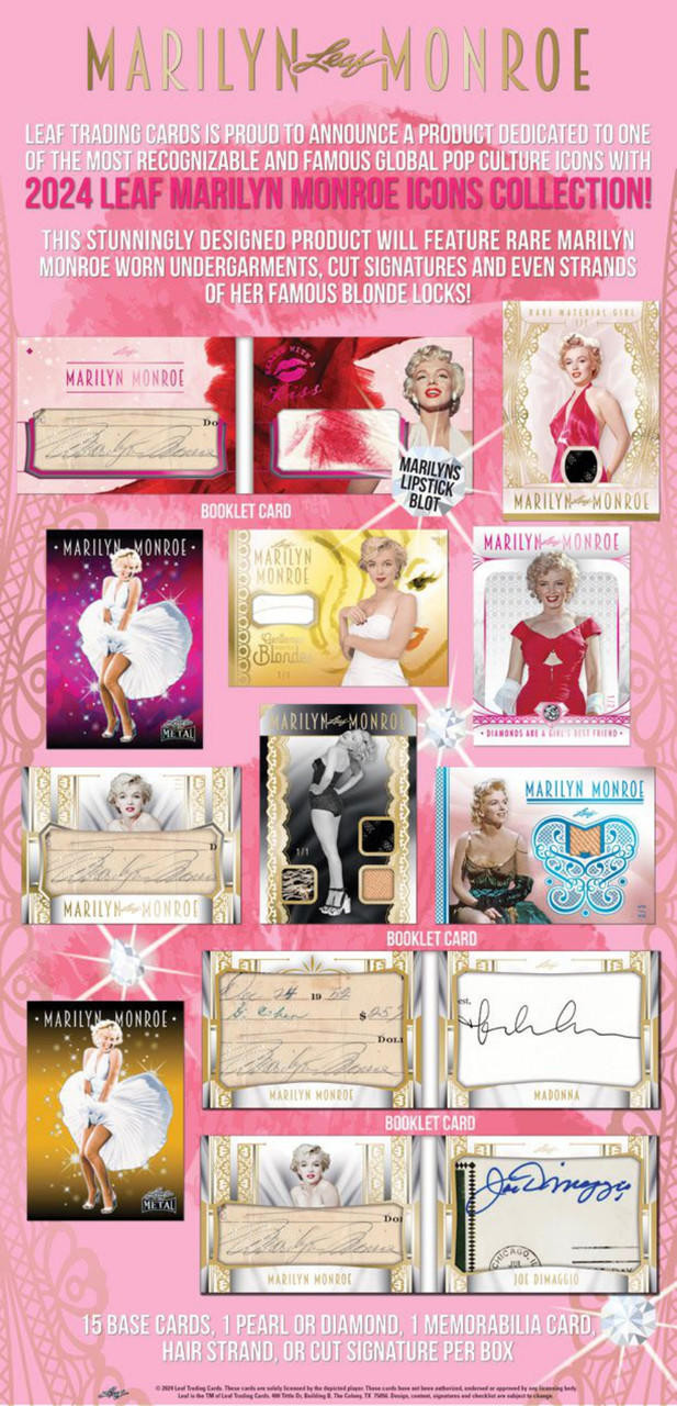 2024 Leaf Marilyn Monroe Icons Collection Box