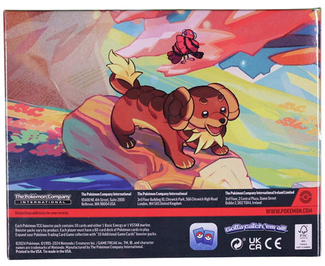 Pokemon Vibrant Paldea Mini Tin 10 Tin Display
