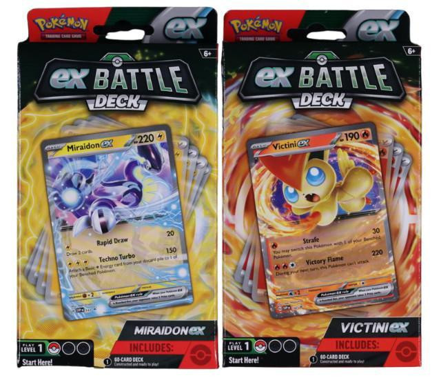 Pokemon Victini / Miraidon EX Battle Deck Box Display