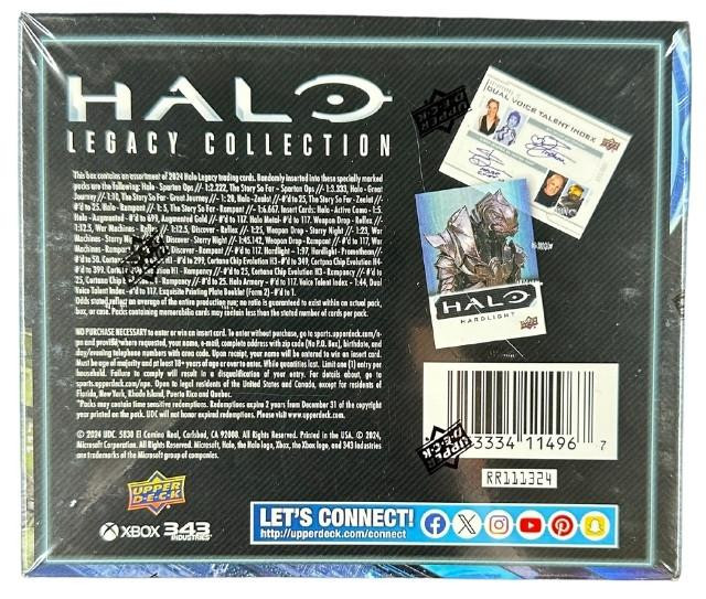 2023 Upper Deck Halo Legacy Collection Hobby Box