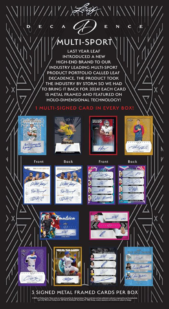 2024 Leaf Decadence Multi-Sport Hobby Box