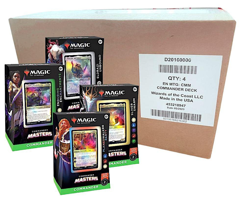 Magic: The Gathering Commander Masters Commander Deck 4 Box Case